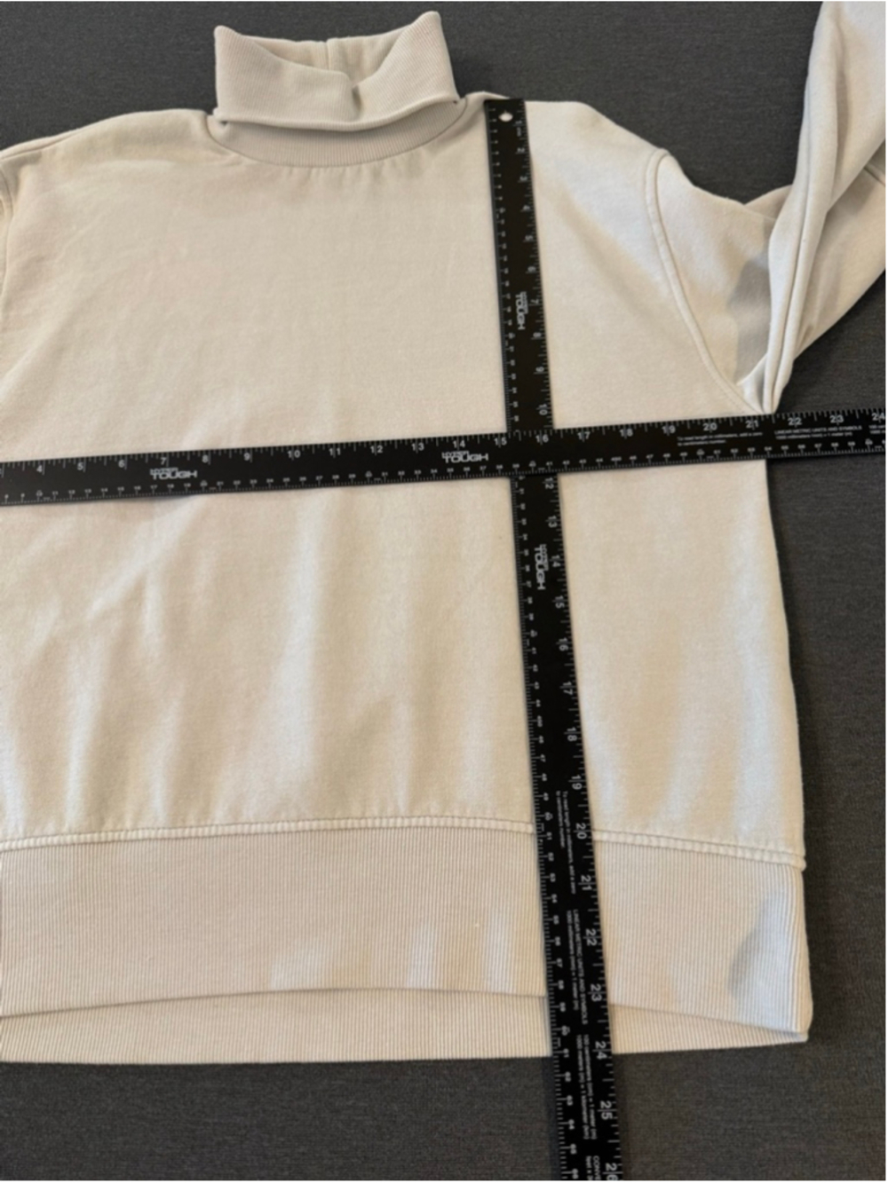 beige ZARA turtleneck sweatshirt size M - Picture 4 of 7